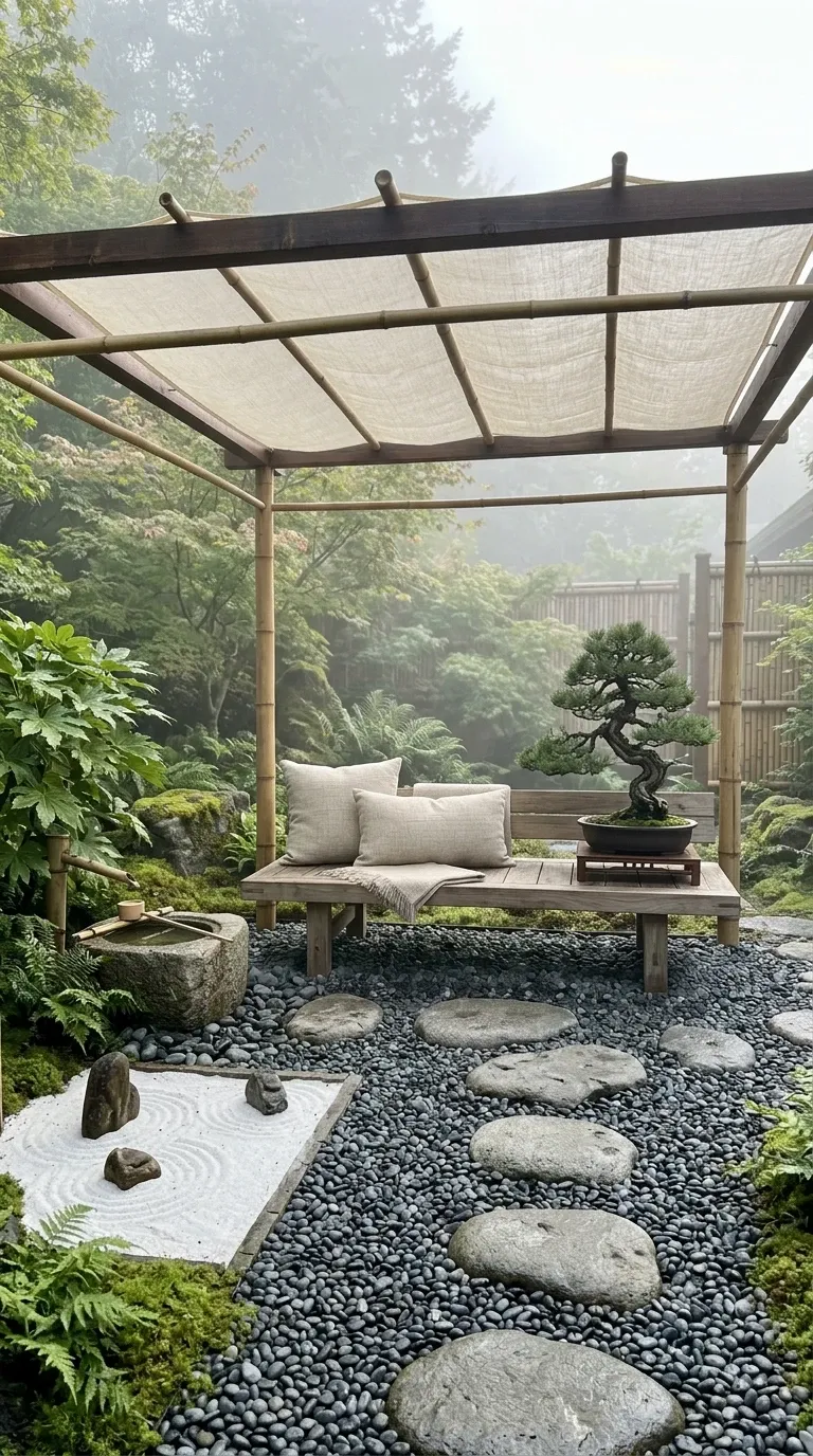 Minimalist Zen Rock Garden