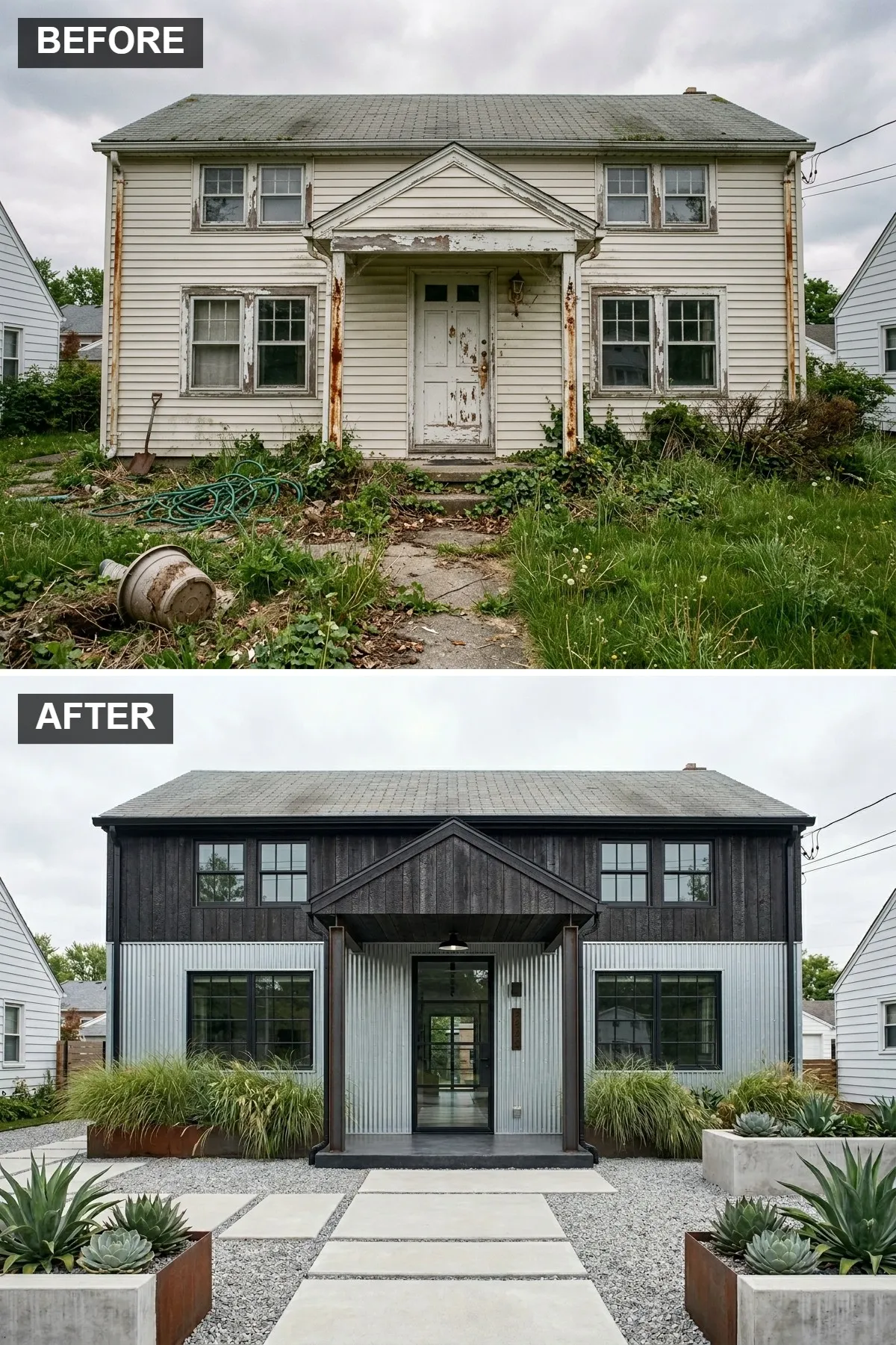 Industrial Chic with Corrugated Metal