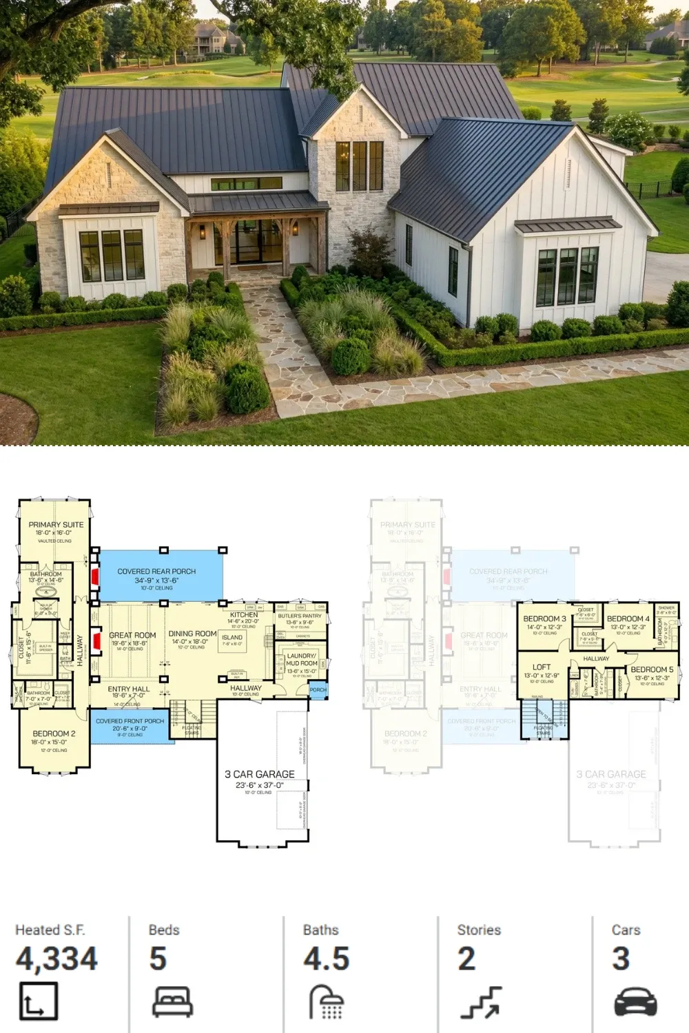 House Plan with Floor Plans & Specs Included