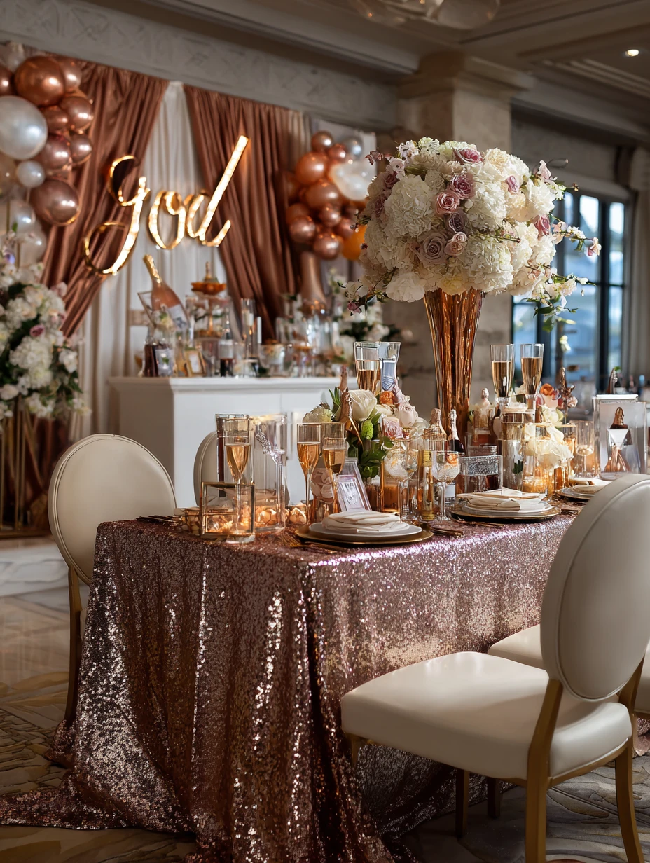 Rose Gold & Blush Glamour