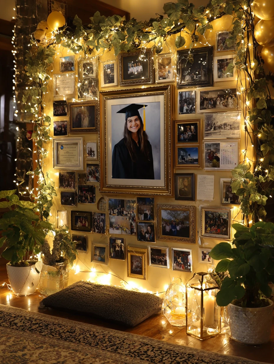 Nostalgic Photo Wall & Cozy Corner