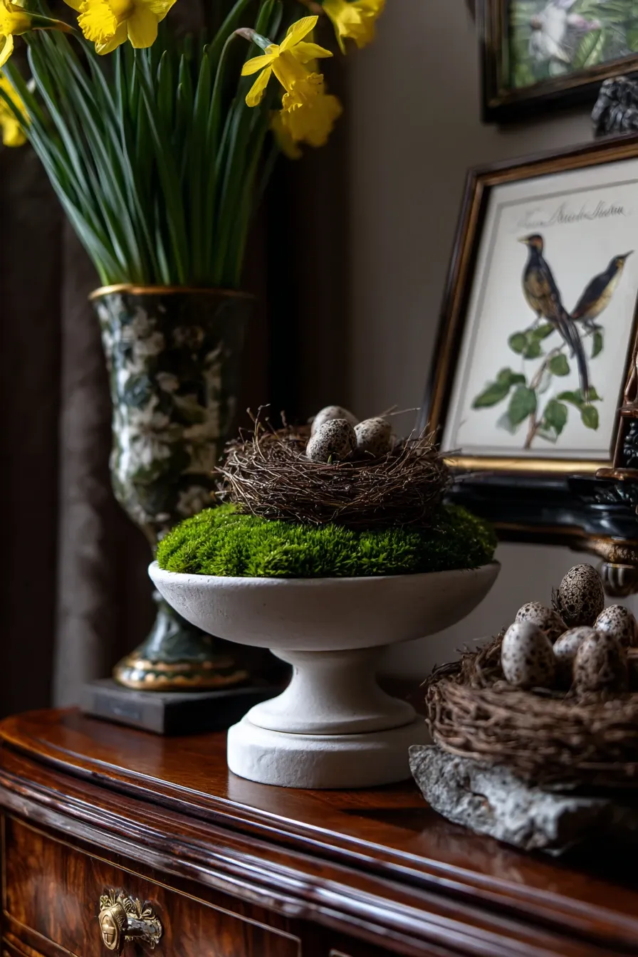Elegant Easter Nest Display