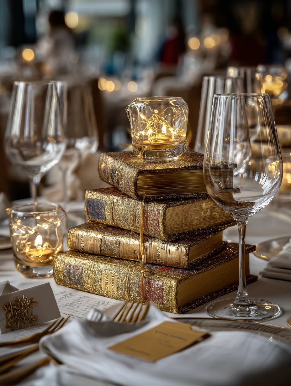 Vintage Literary Centerpiece