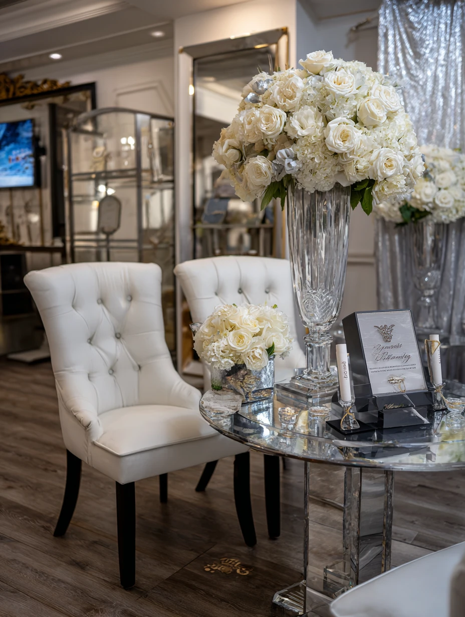 Luxe White & Silver Elegance