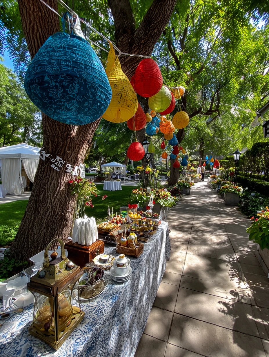 Whimsical Lantern Pathway