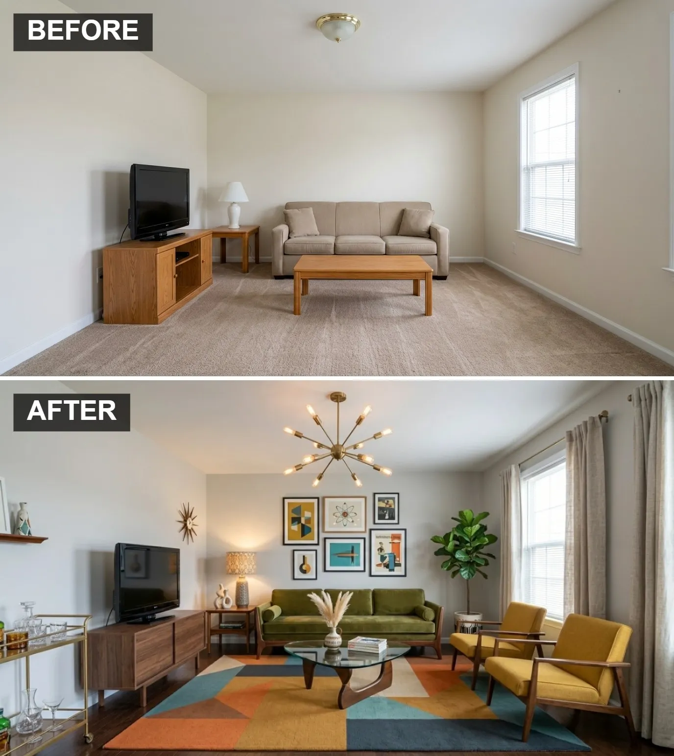 A Vibrant Mid-Century Revival