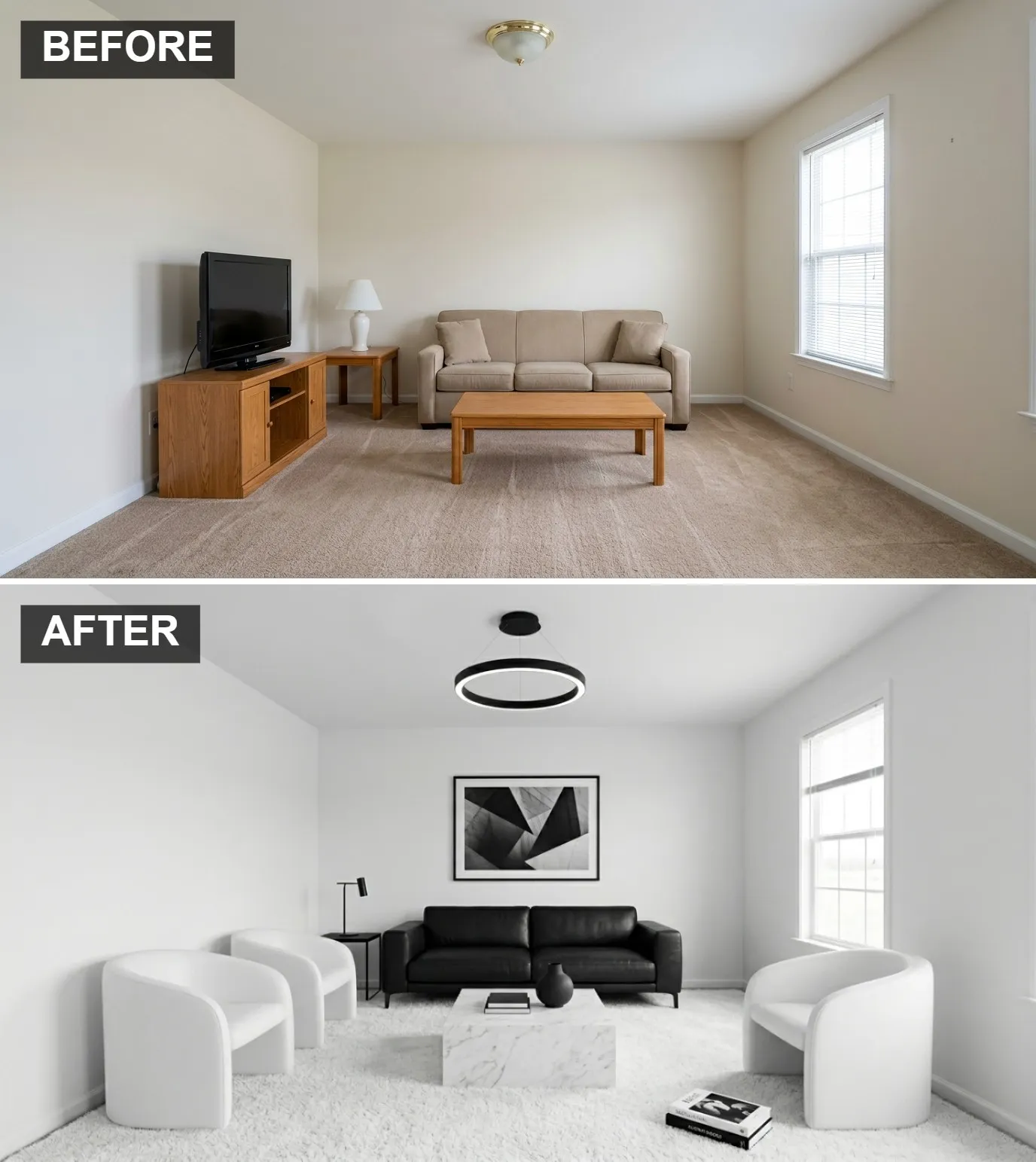 Monochromatic Modern Minimalism