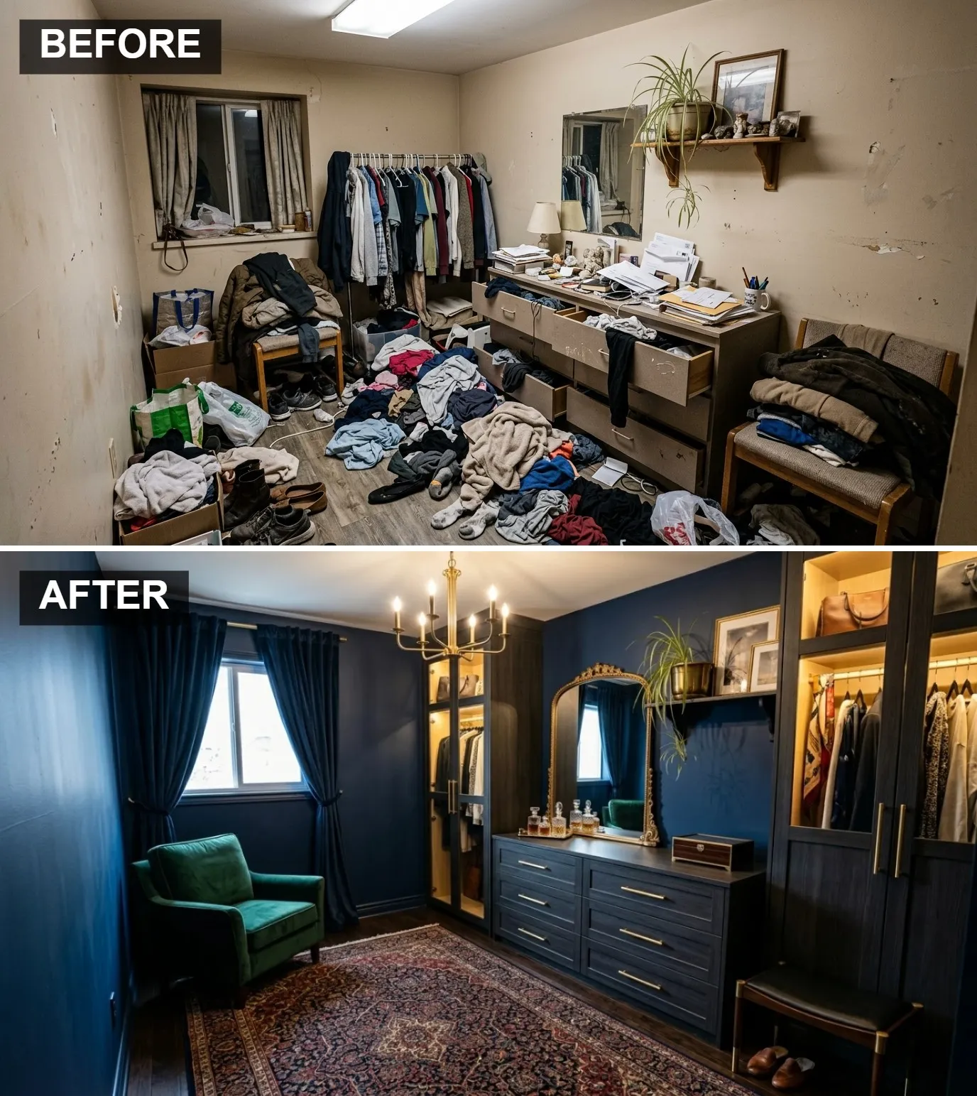 The Navy & Brass Glamour Suite