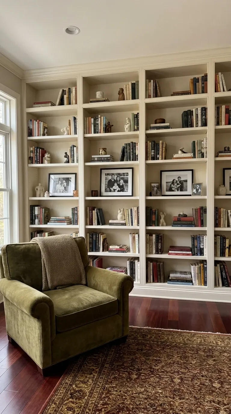 Floor-to-Ceiling Built-in Library