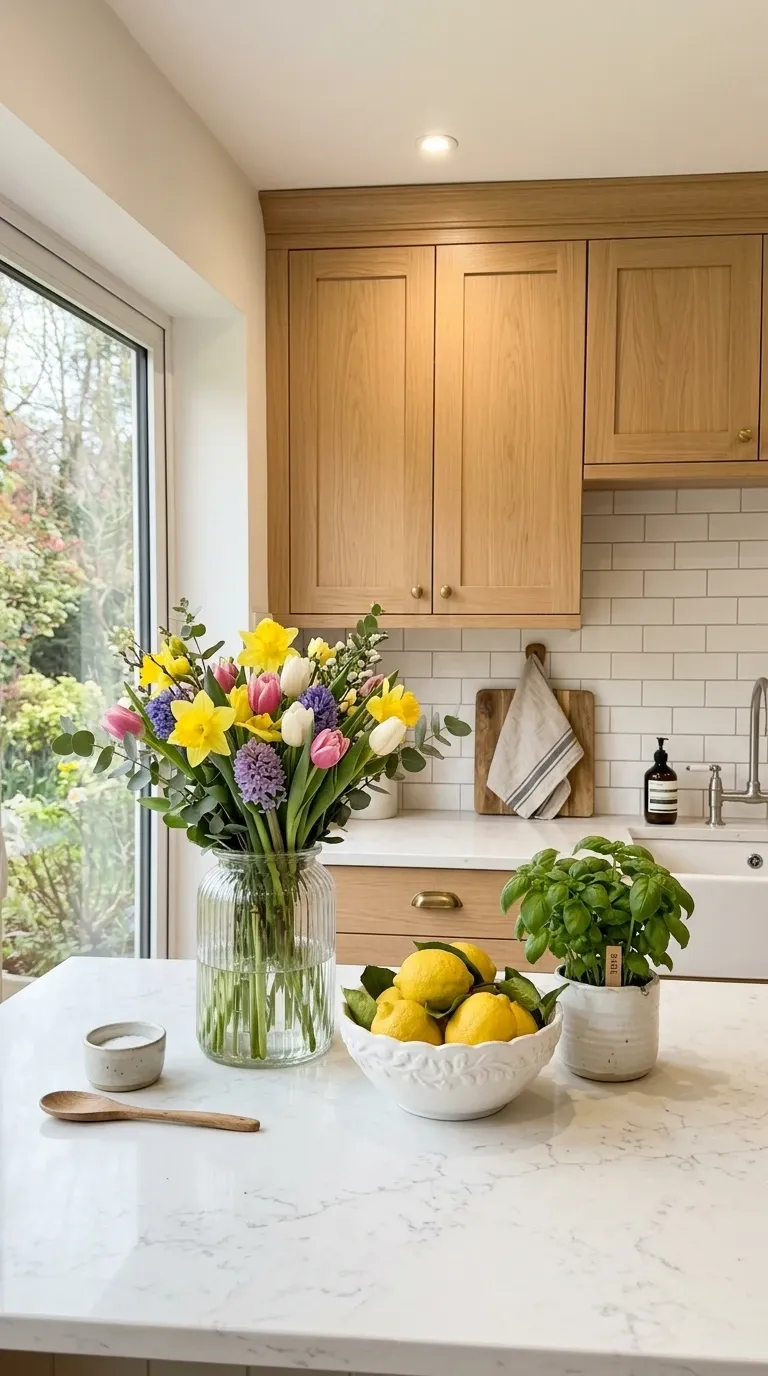 Vibrant Spring Kitchen Vignette