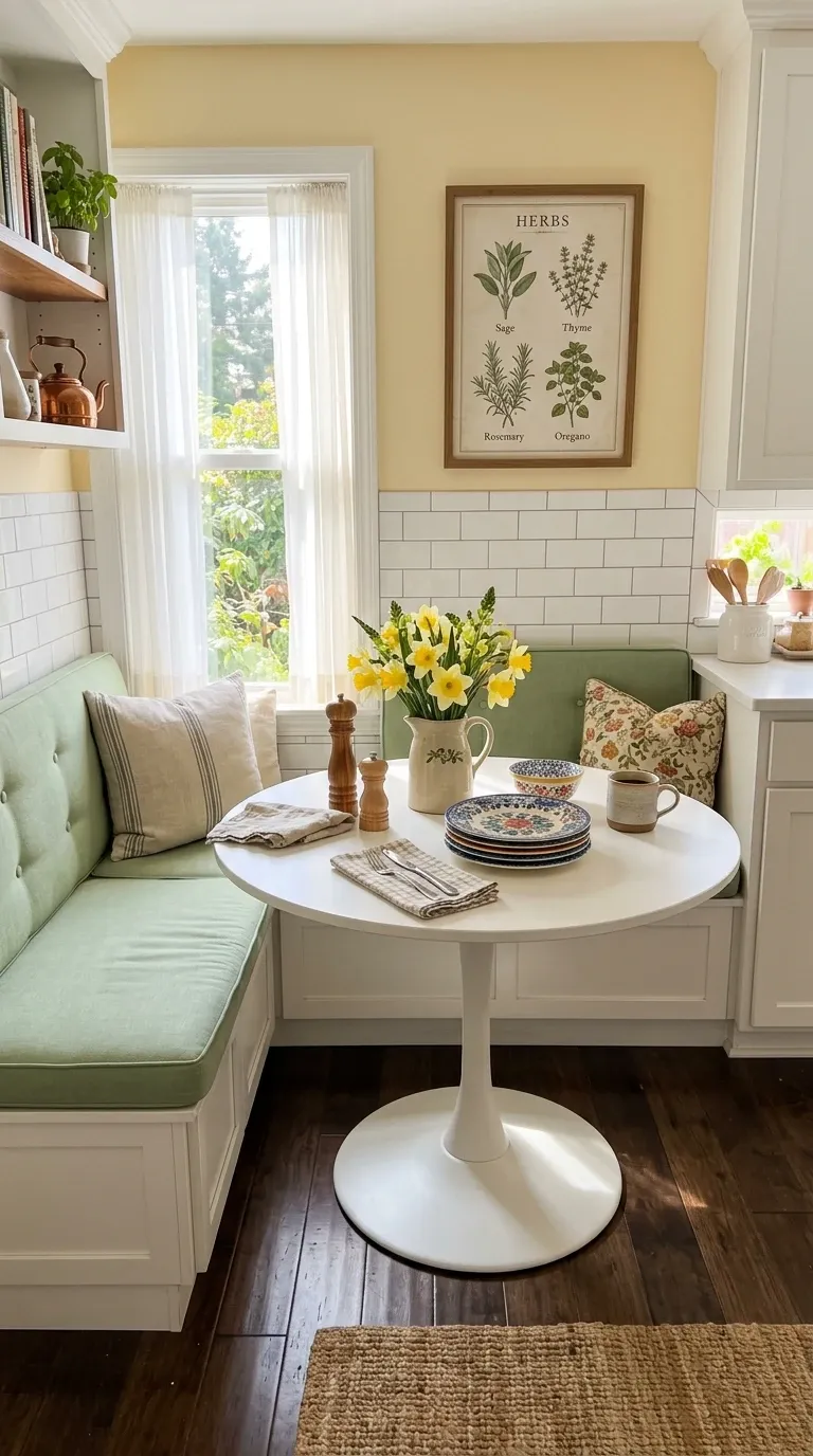 Sunny Yellow Kitchen Nook