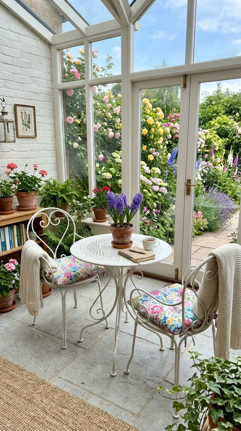 Sun-Drenched Conservatory Garden