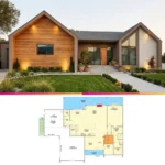 Modern 5 Bed Ranch with In Law Suite & Mixed Material Facade