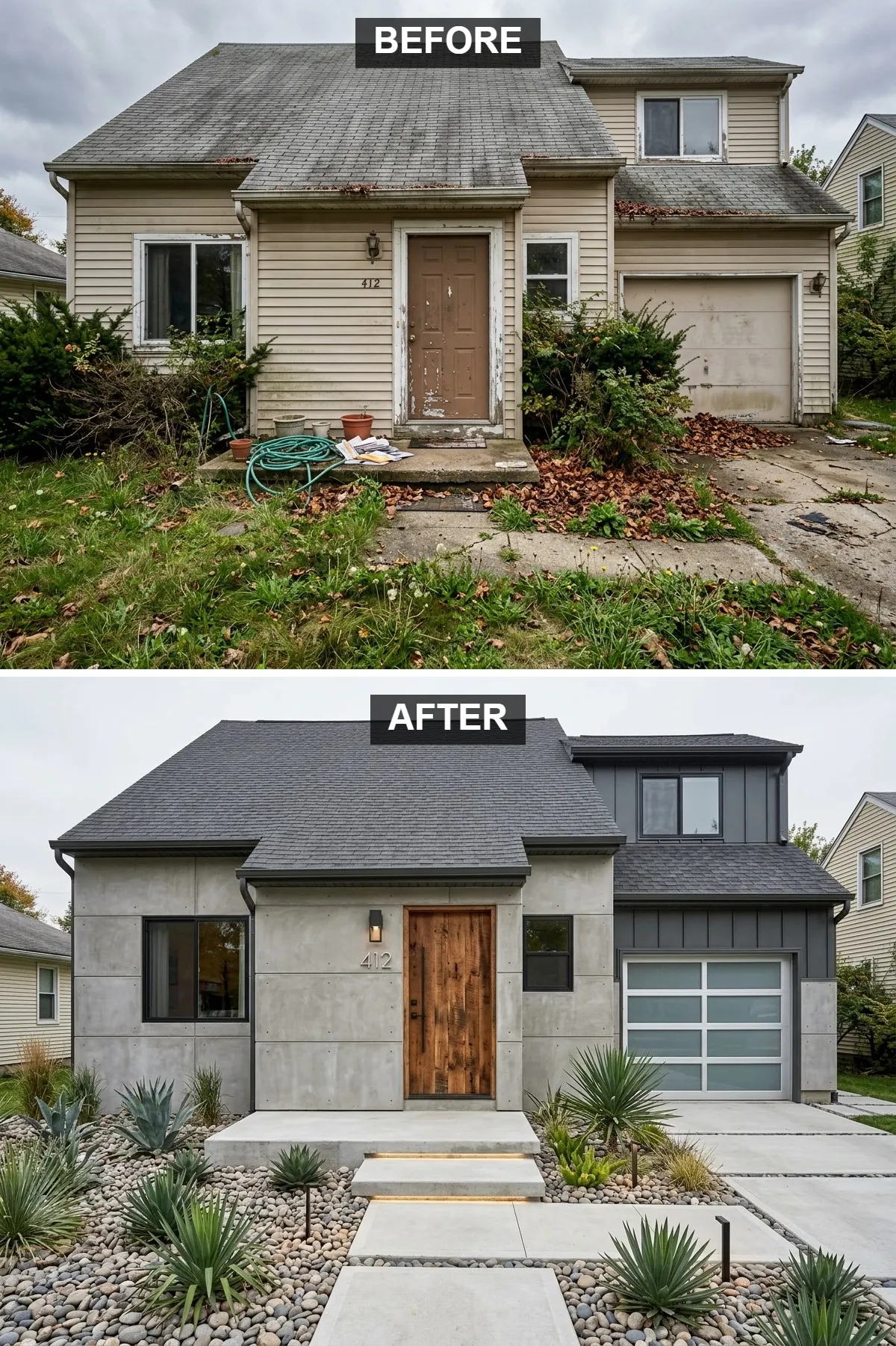 11. Contemporary Concrete & Glass