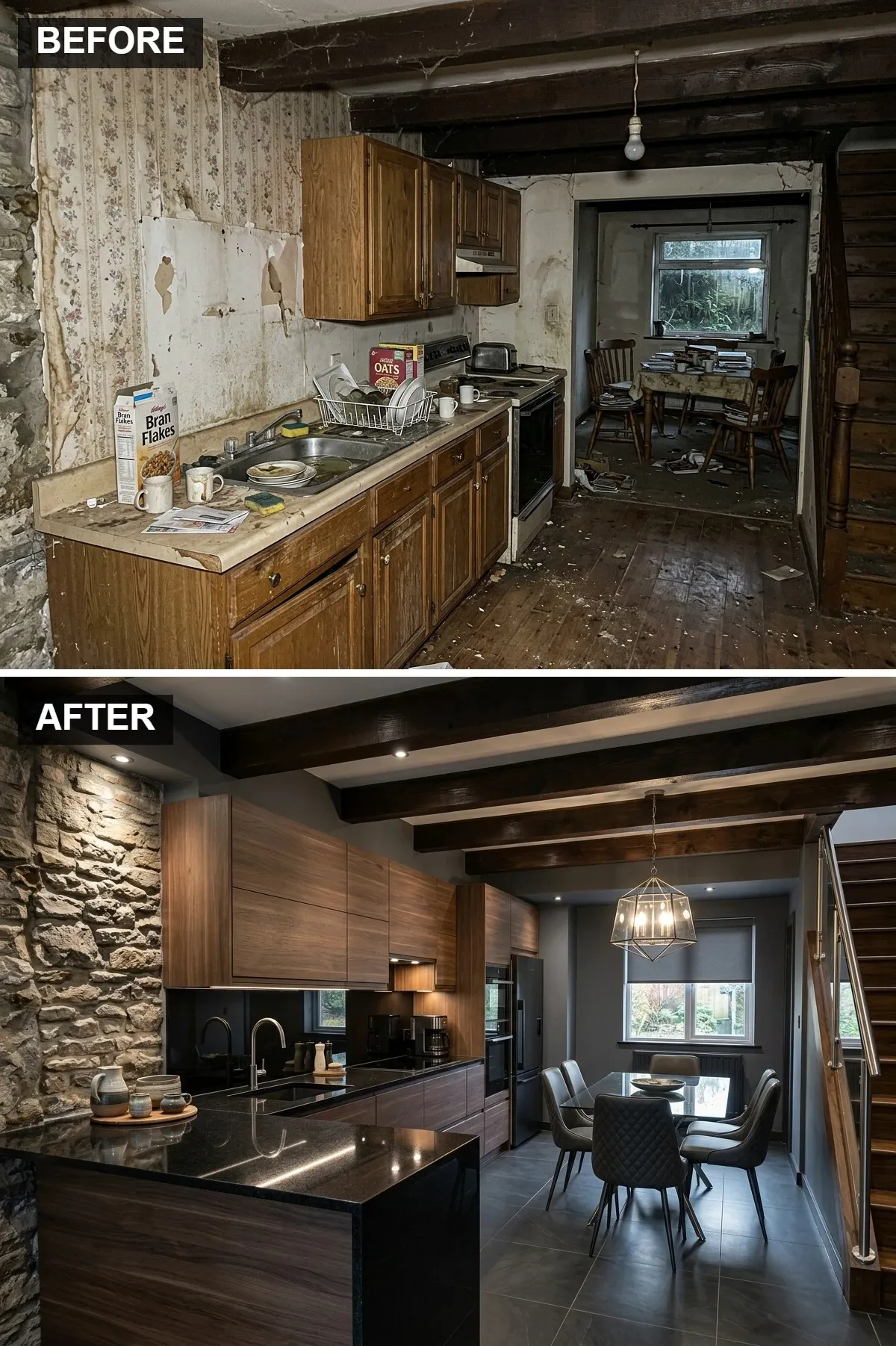 Modern Luxe with Dark Wood and Black