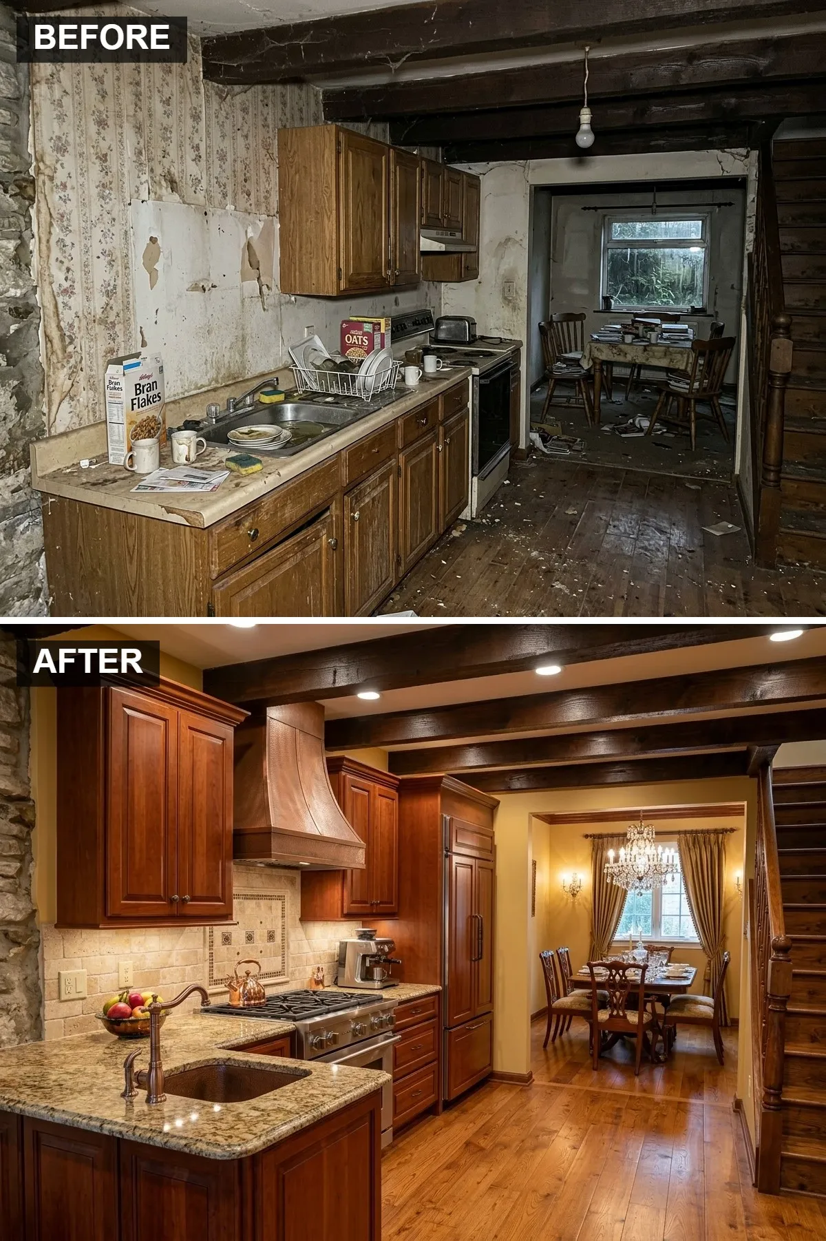 Elegant Traditional Wood Kitchen