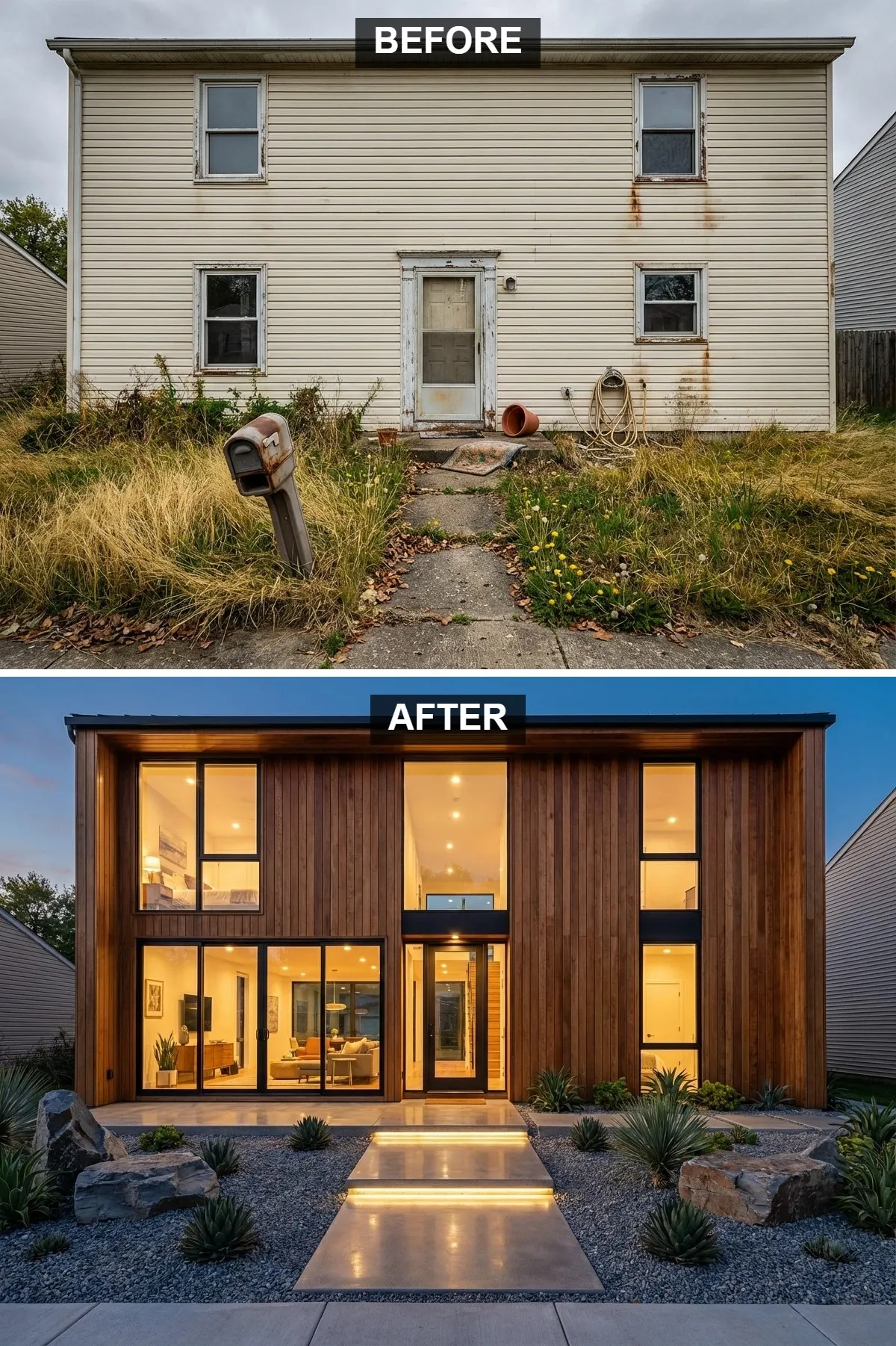 Mid-Century Modern Wood & Glass