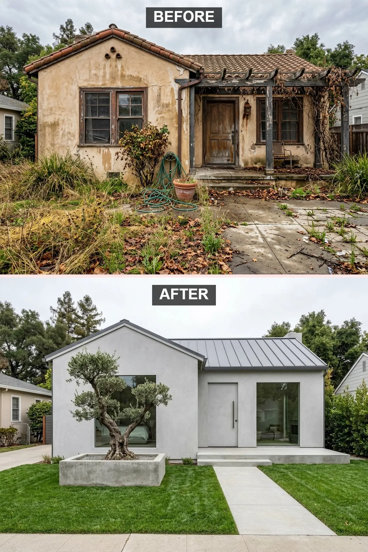 Minimalist Concrete and Glass