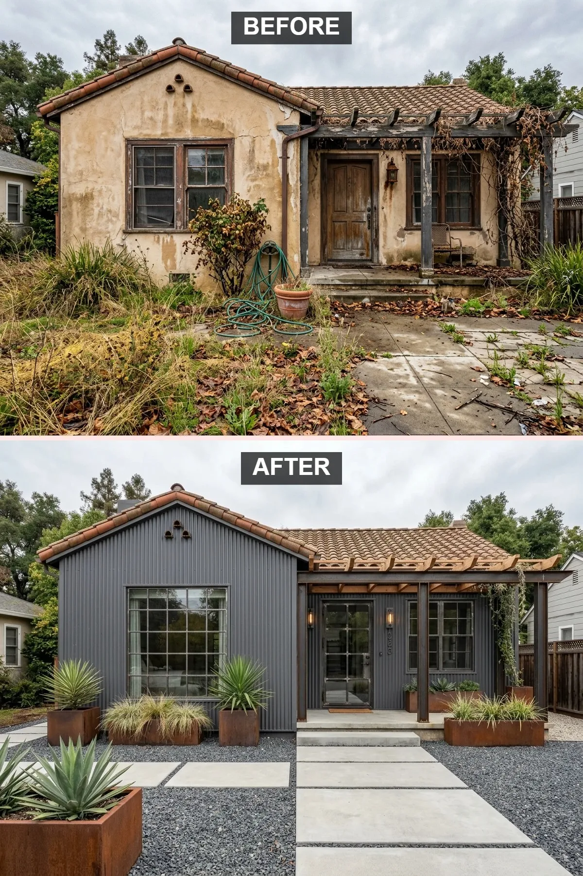 Industrial Chic with Corrugated Metal