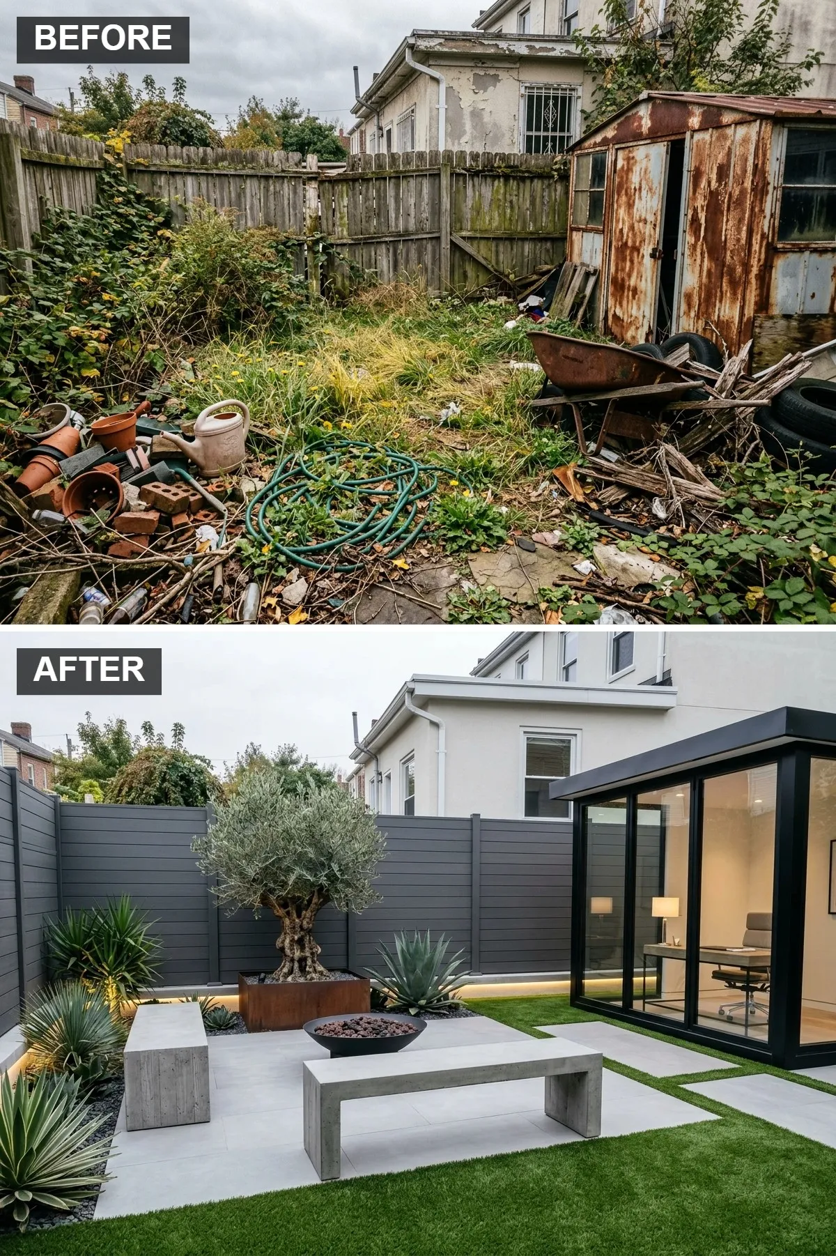 Sleek Minimalist Garden Office