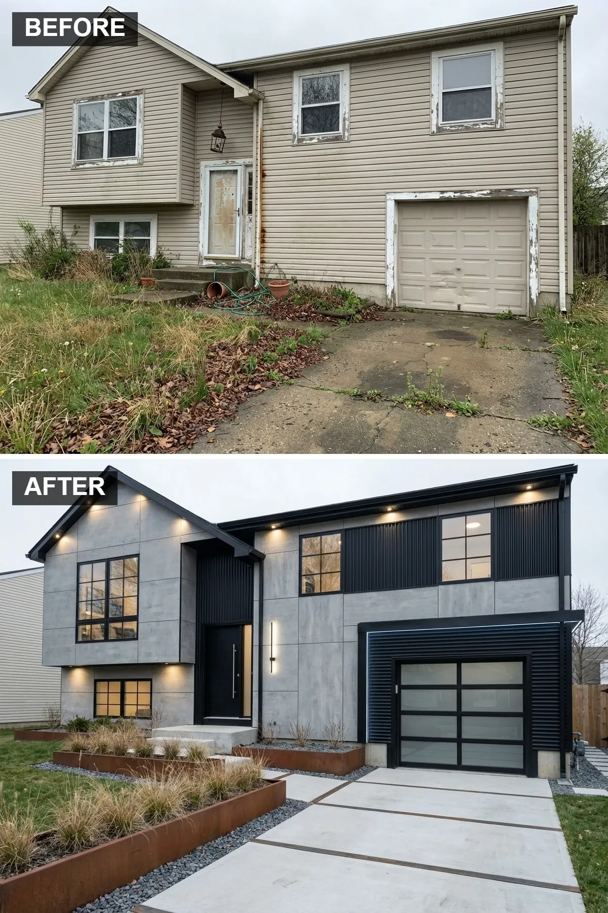 Industrial Chic with Concrete and Steel