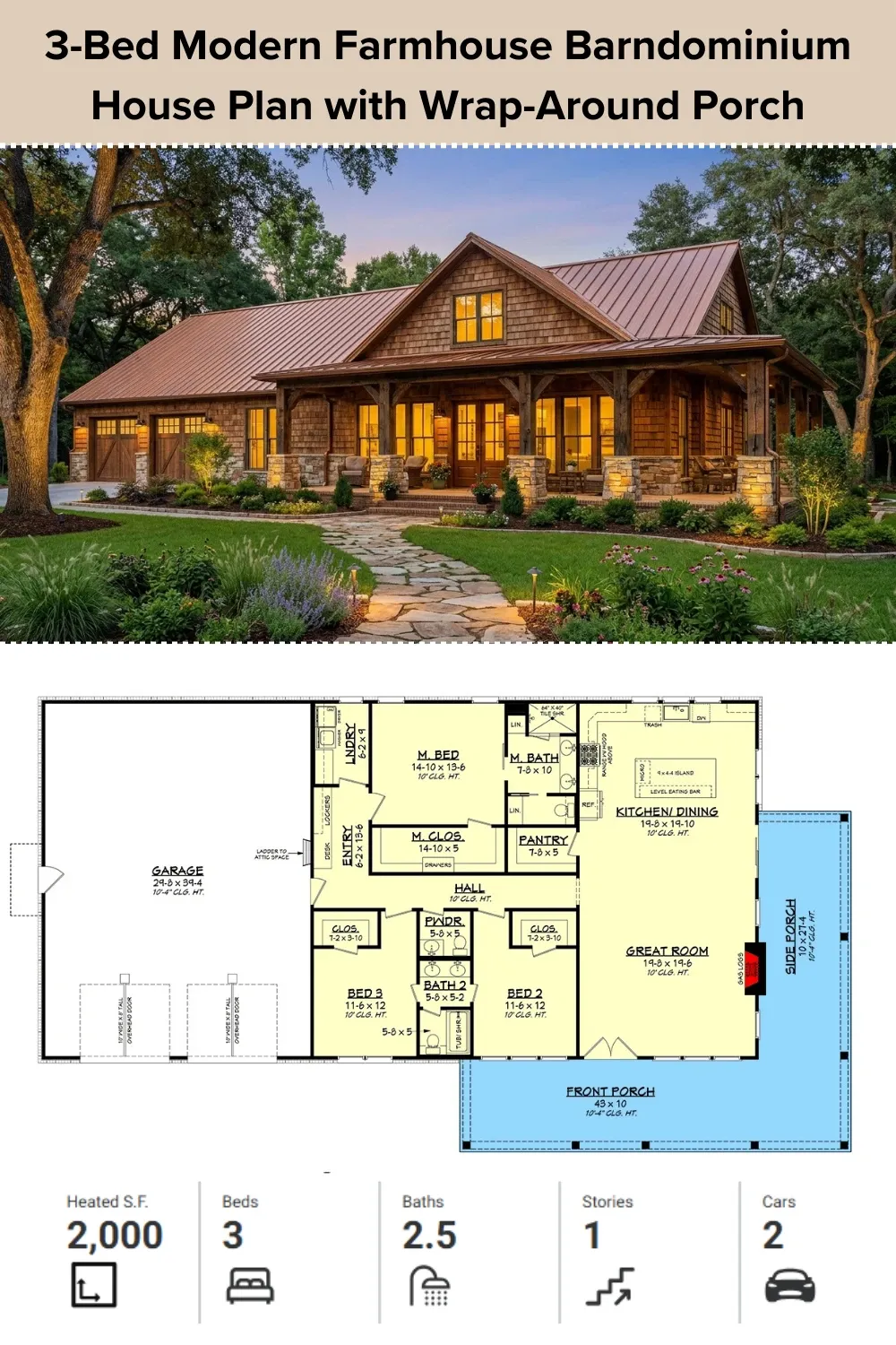 Modern Farmhouse Meets Barndominium Style