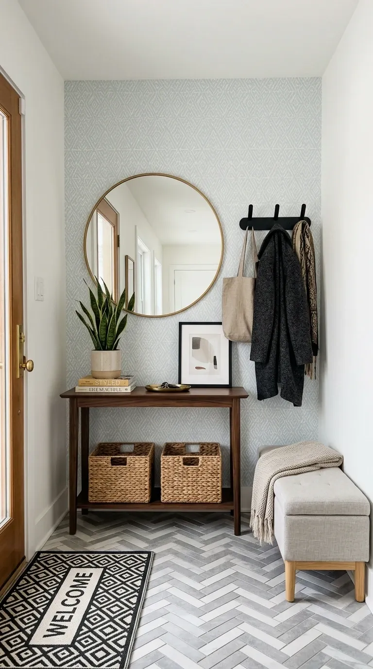 A Stylish & Functional Entryway