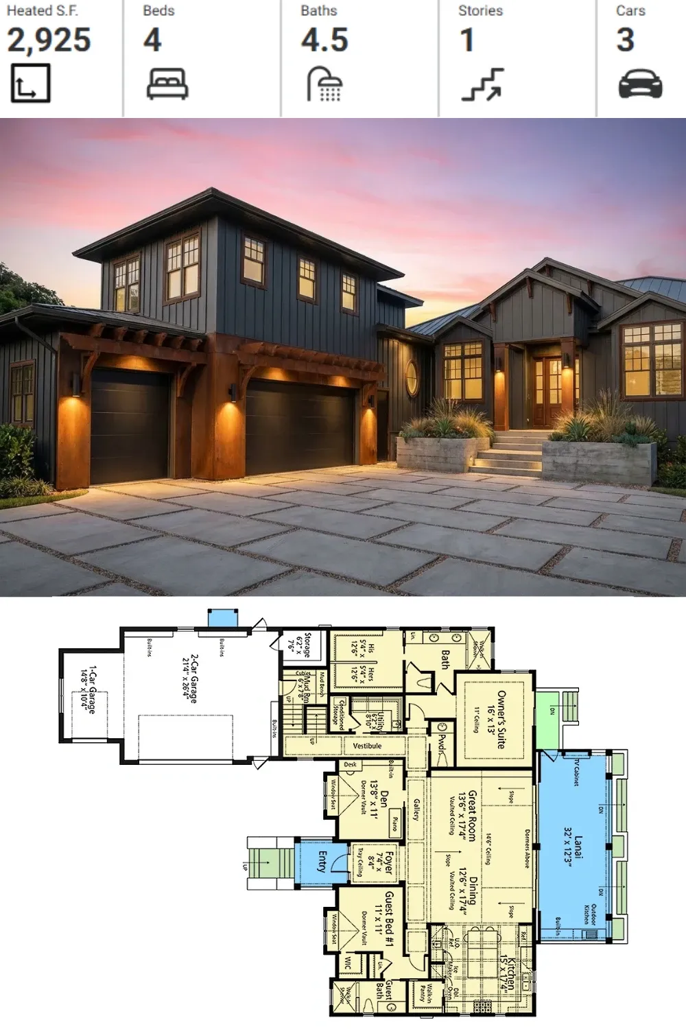 Dark & Moody Modern Facade Inspiration for a 4-Bed Home