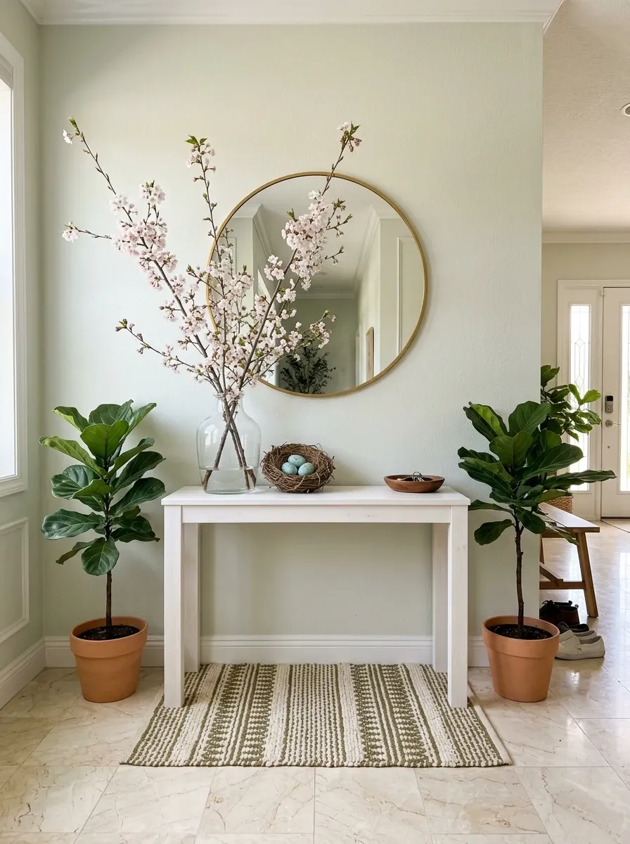 Serene Spring Entryway