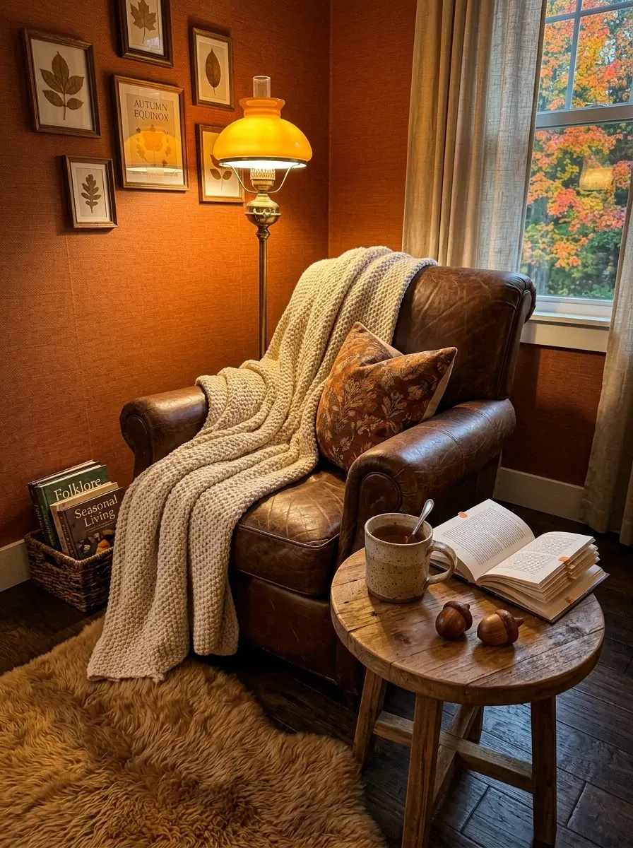 Cozy Autumn Reading Nook