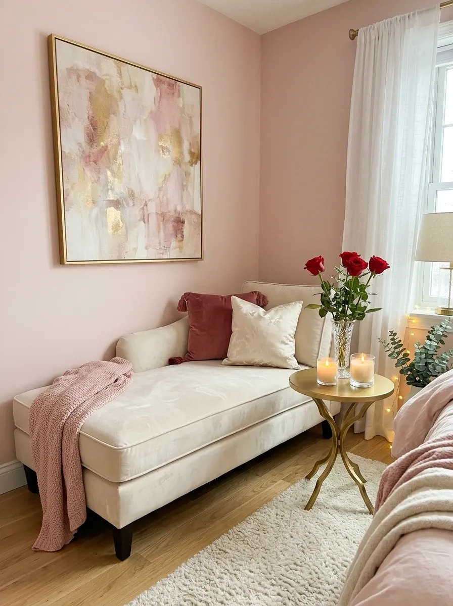 Romantic Blush Valentine's Corner