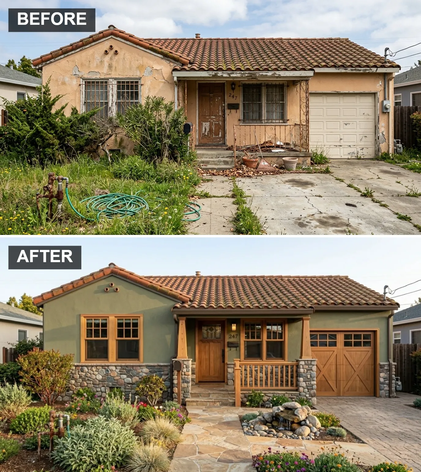 5. Rustic Craftsman Fusion