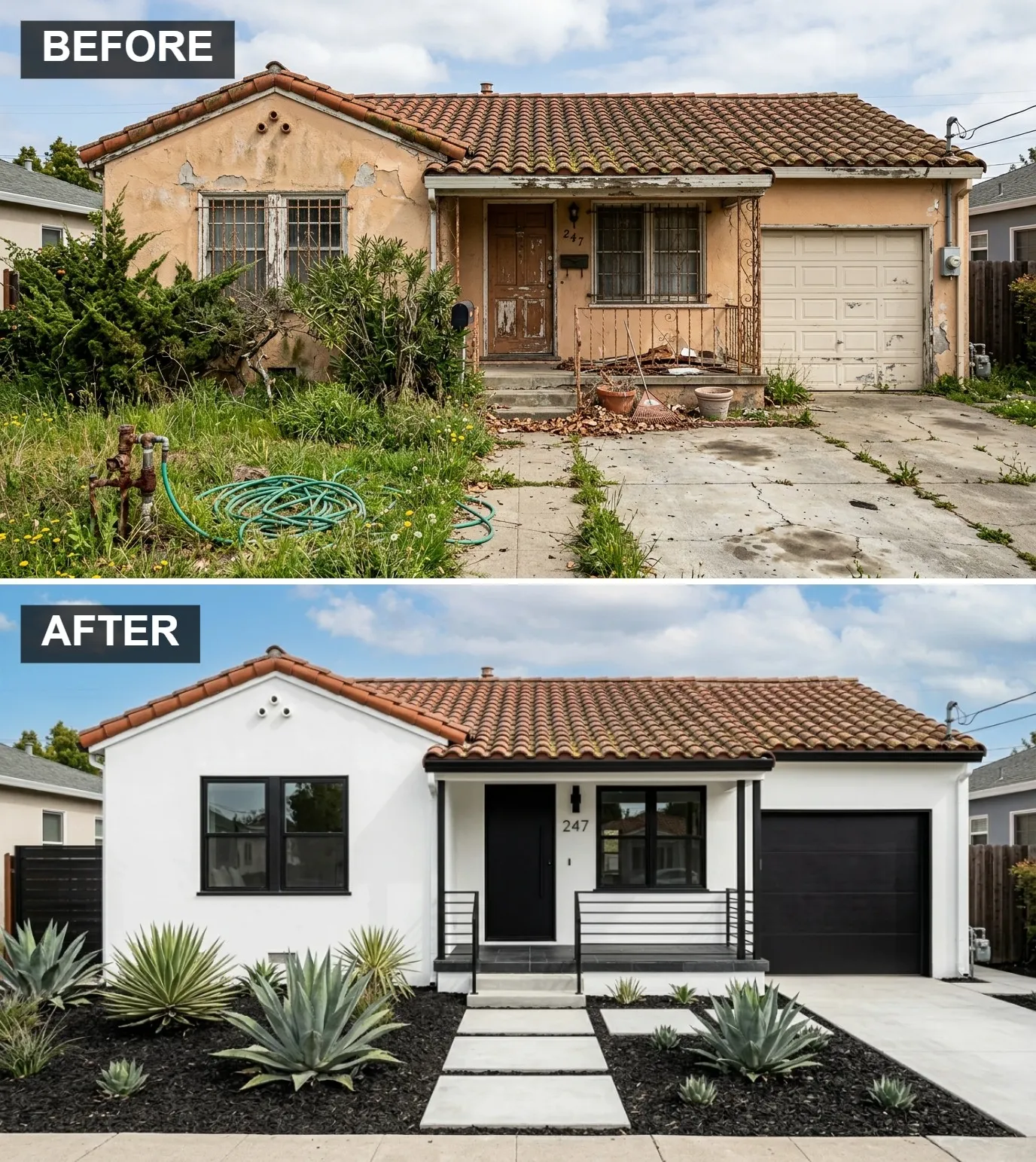 7. High-Contrast Modern