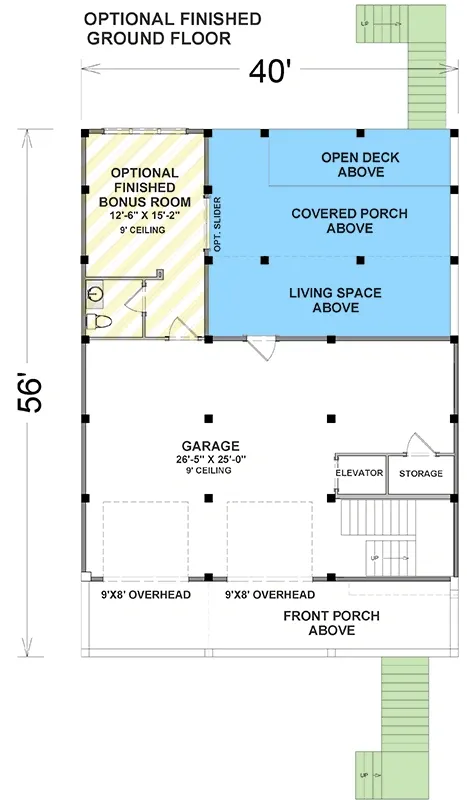 Lower Level With Optional Bonus Room
