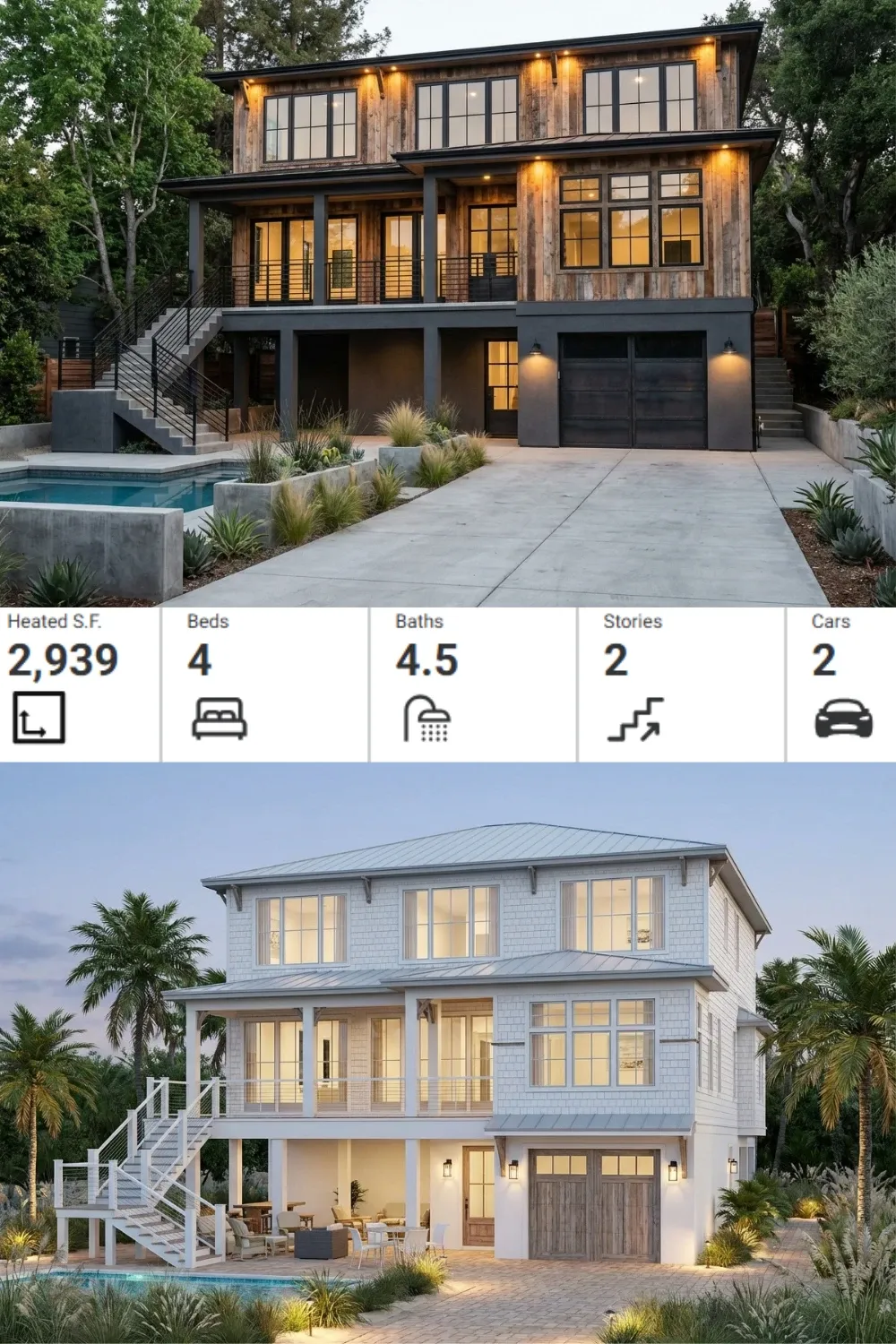 Rustic Industrial Elevated Home Design