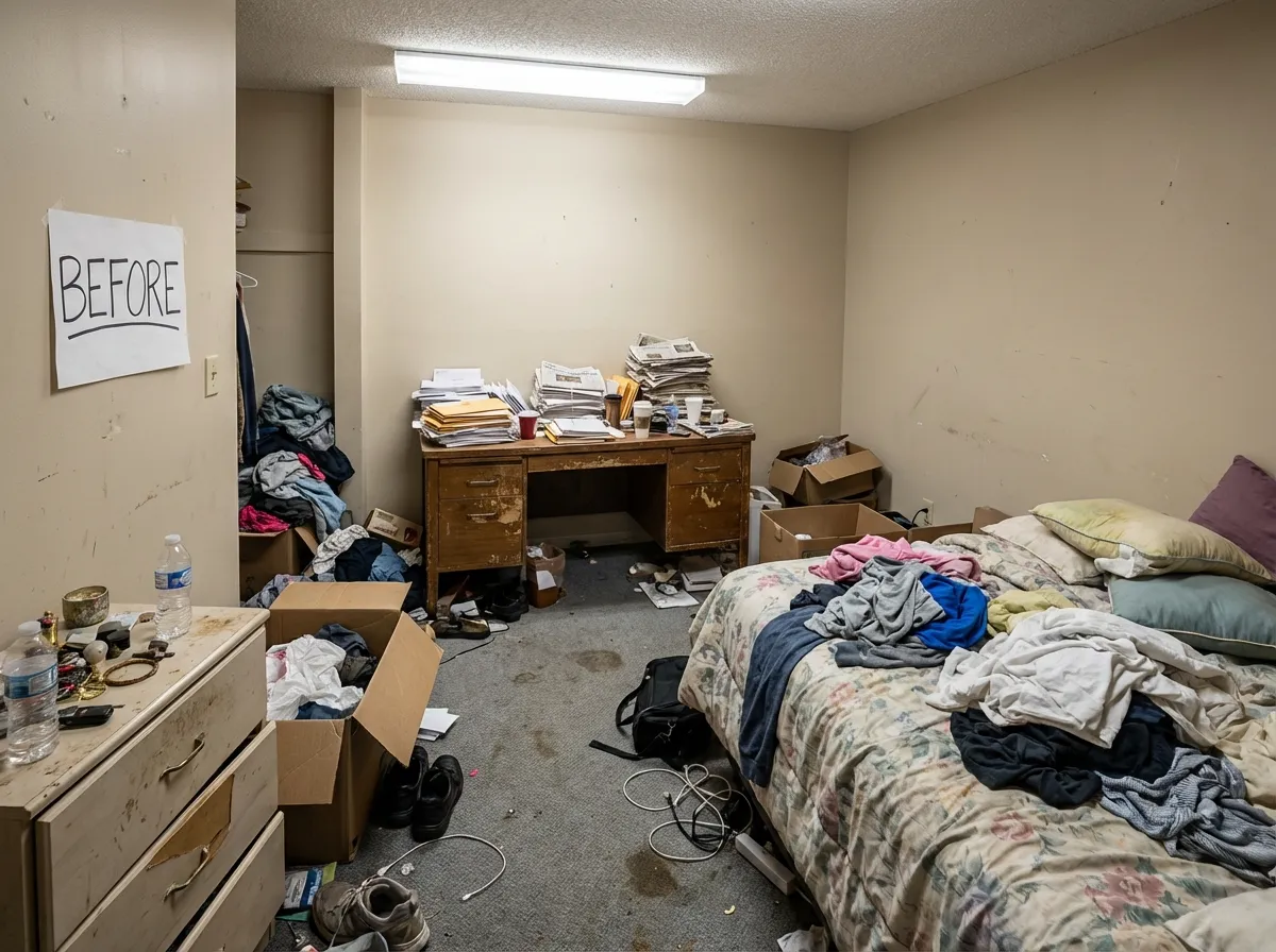 The Shocking "Before": A Cluttered Catastrophe