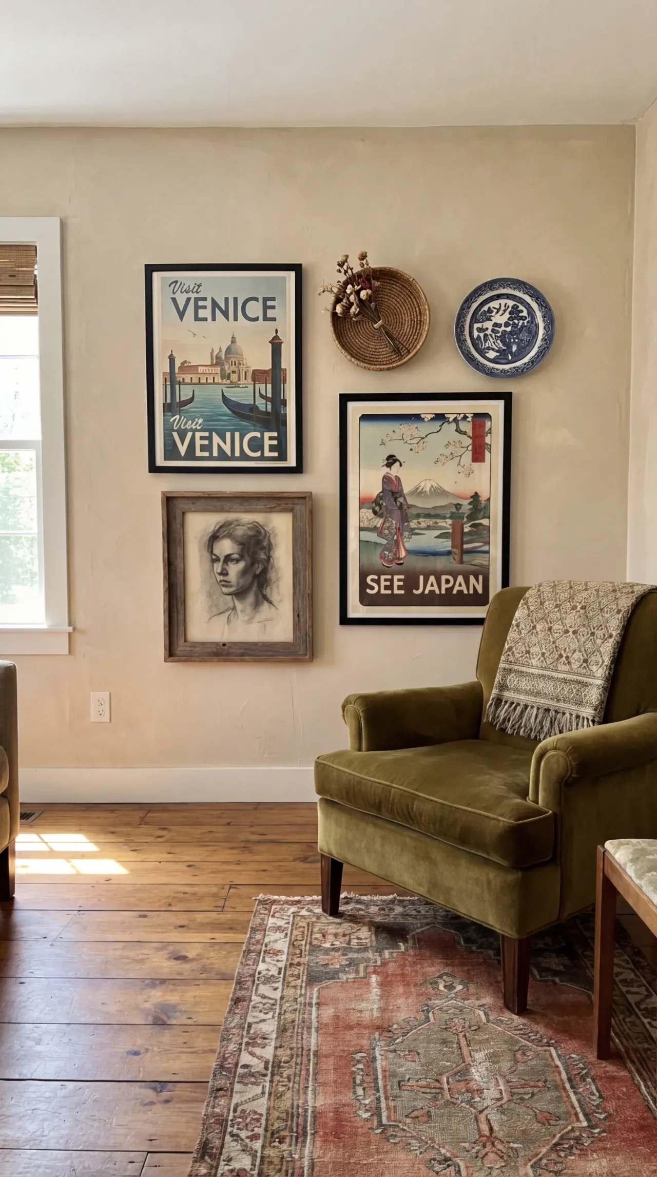 Eclectic Vintage Gallery Wall