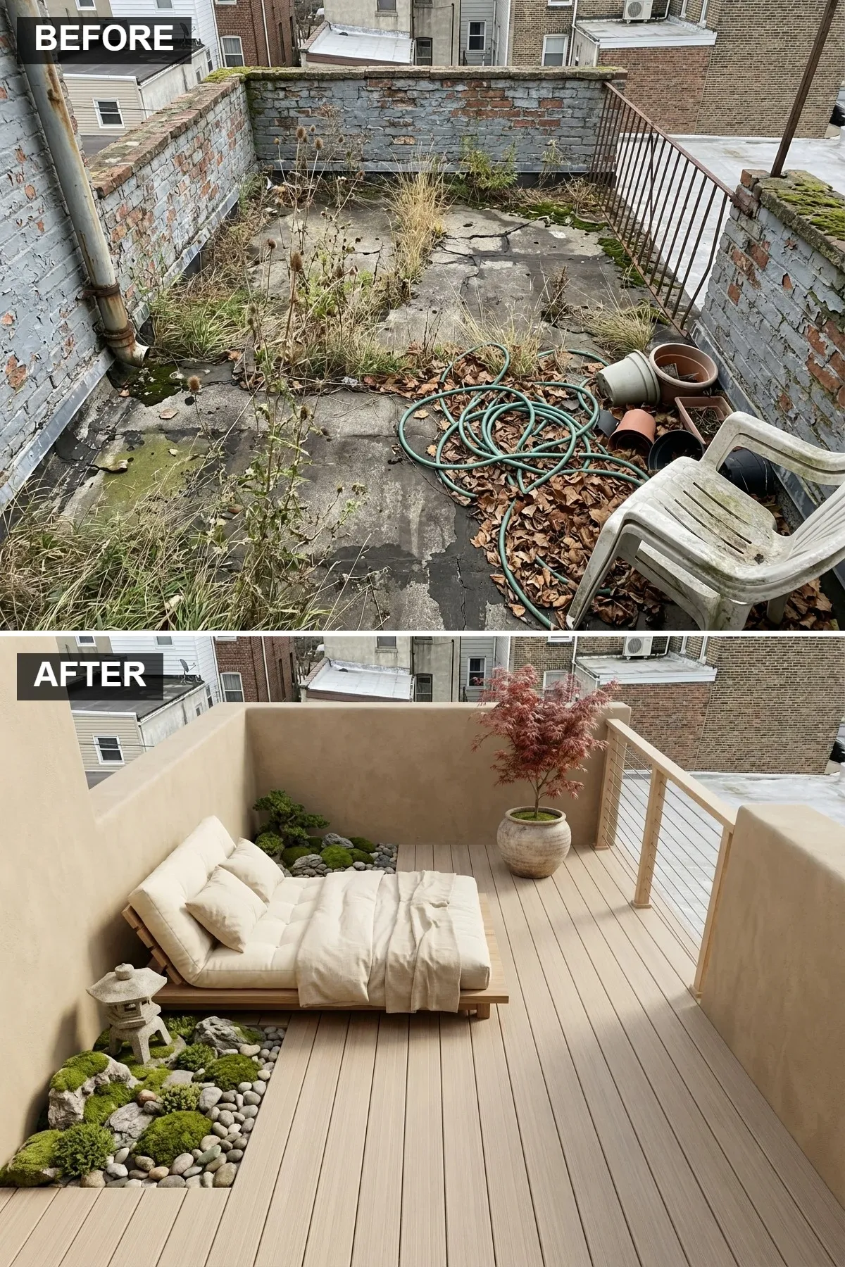 Zen Japandi Rooftop Retreat