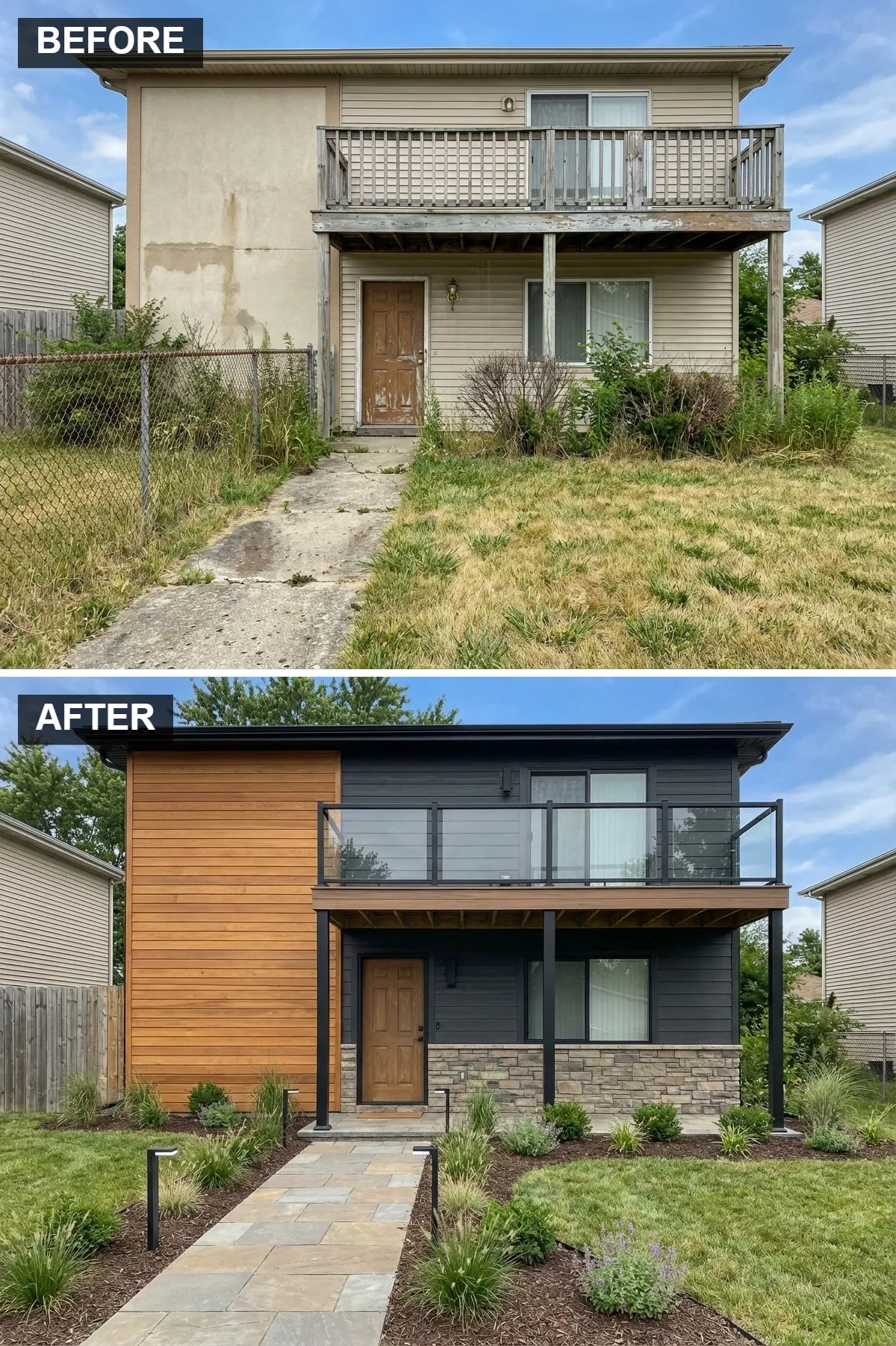 Modern Mixed-Material Masterpiece