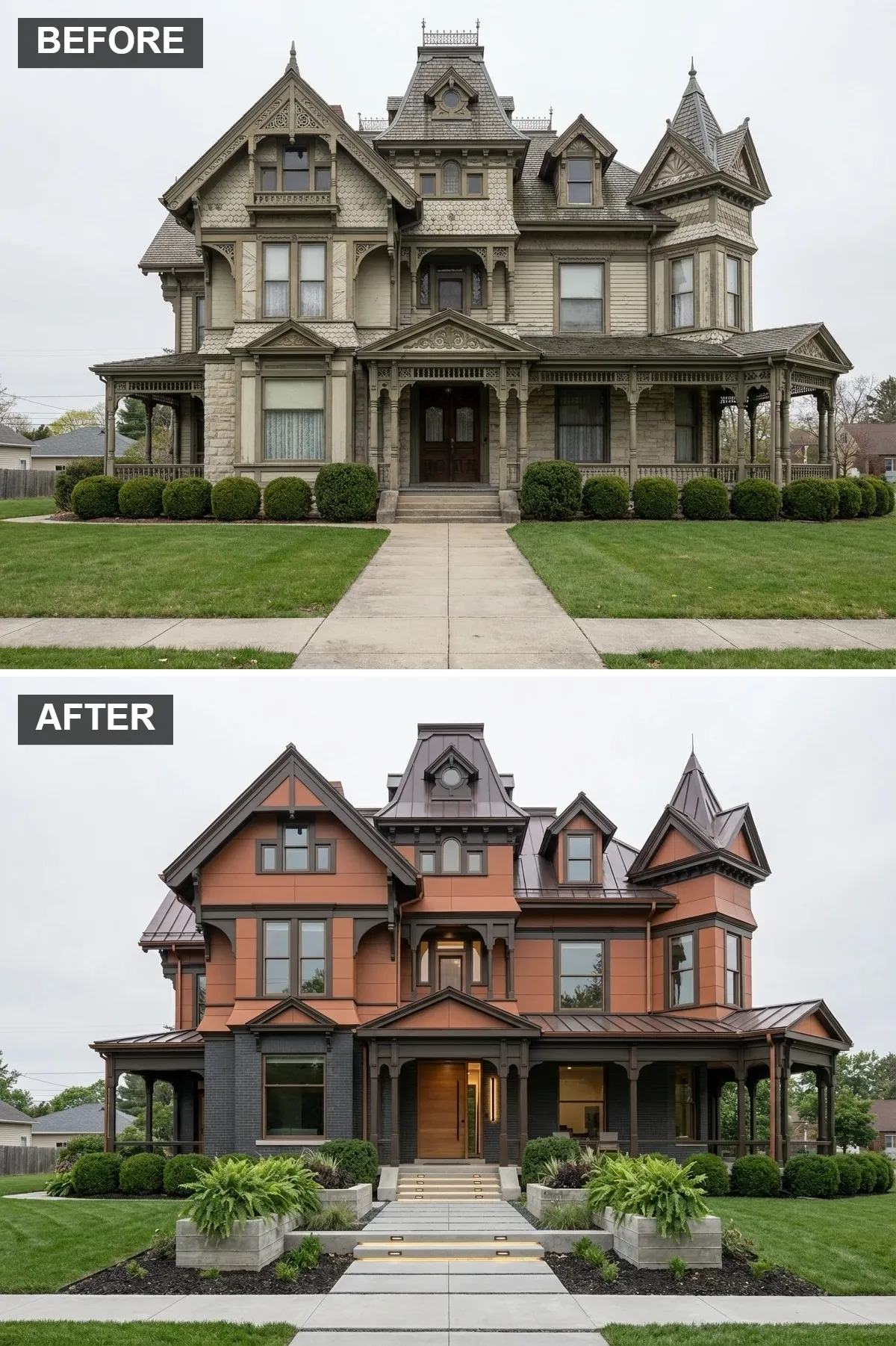 Bold Copper and Charcoal