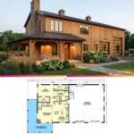 Modern Barndominium Plan with Huge Workshop Garage