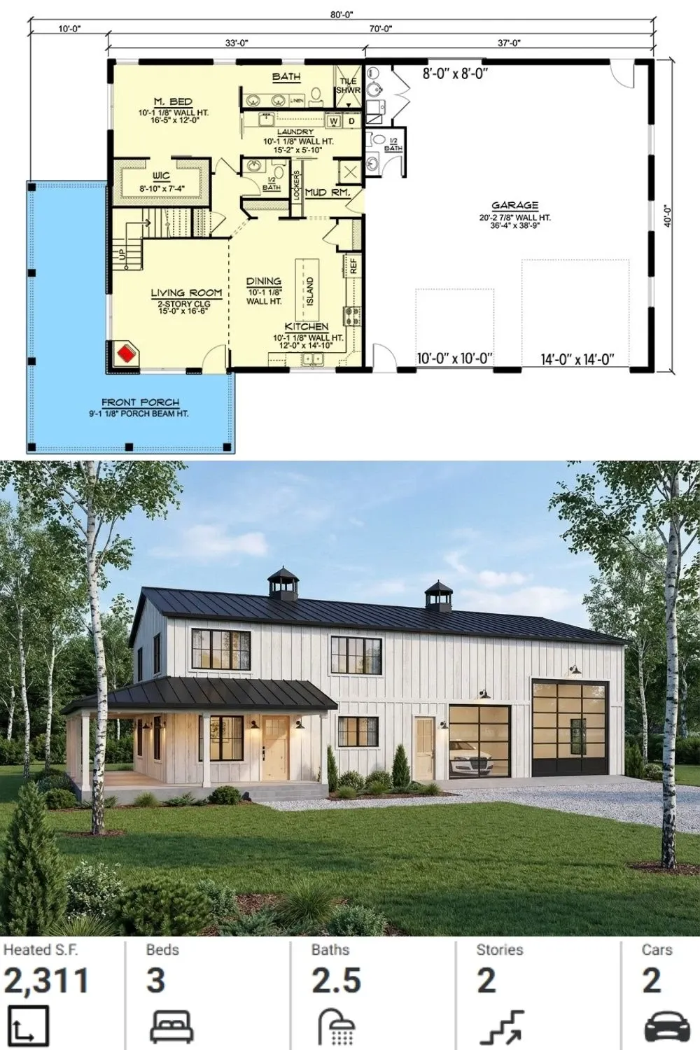 White Modern Farmhouse Barndo & Main Floor