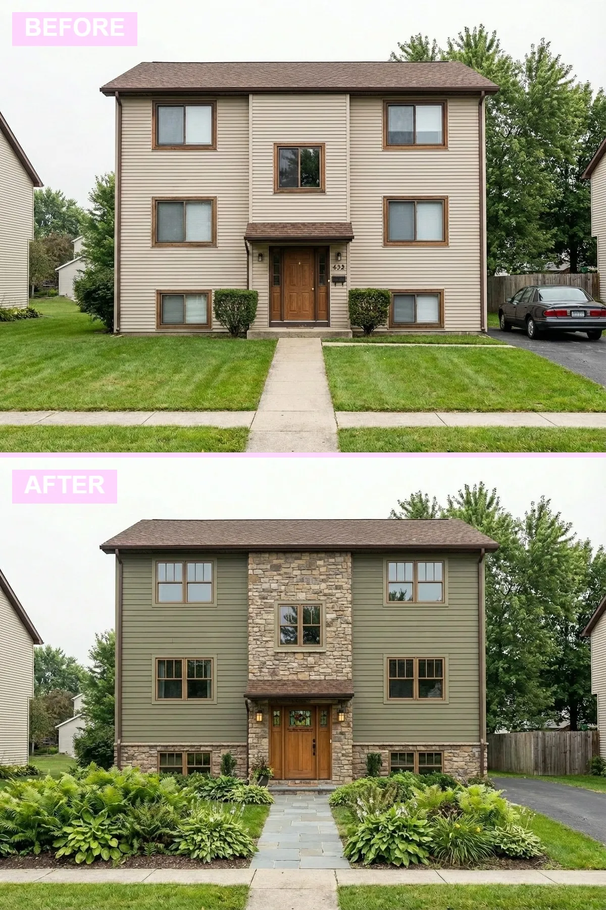 Rustic Stone & Craftsman Detail
