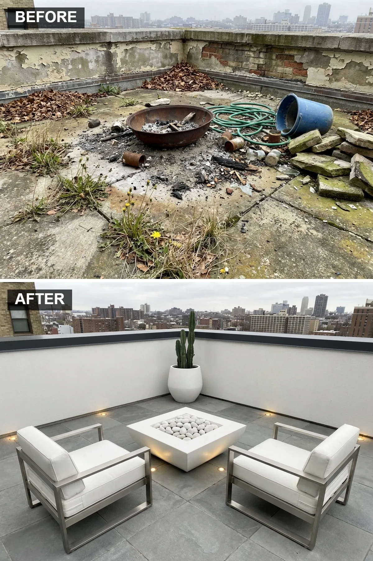 Ultra-Minimalist White & Grey Sanctuary