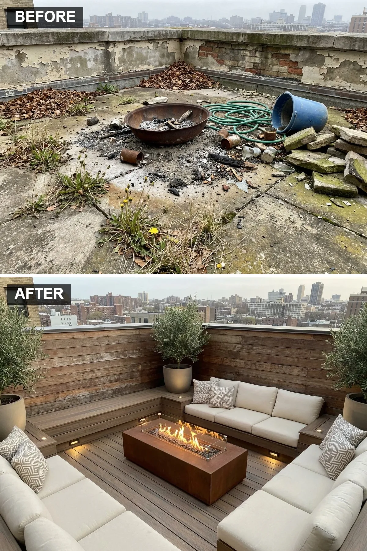 Warm Wood & Corten Steel Retreat