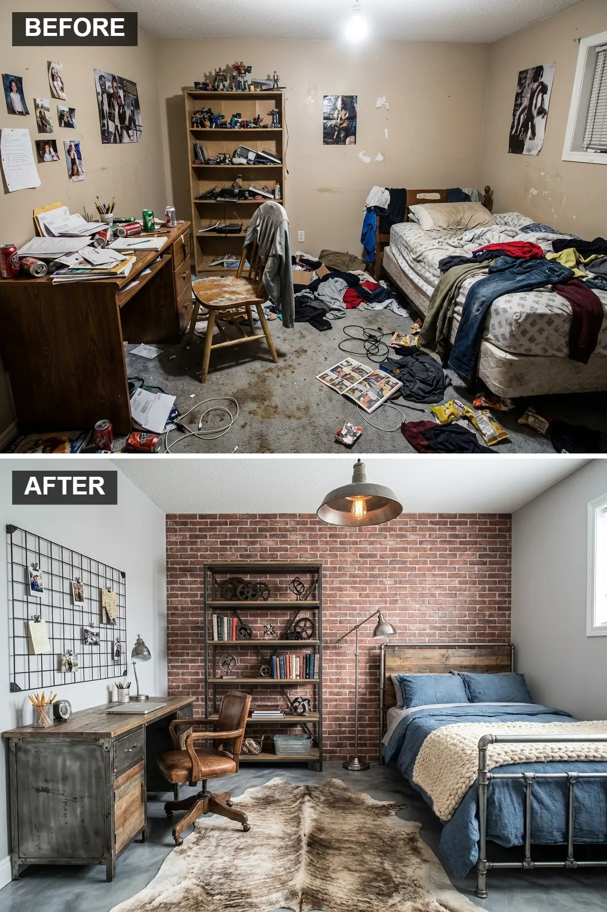 Rugged & Raw Industrial Loft Style