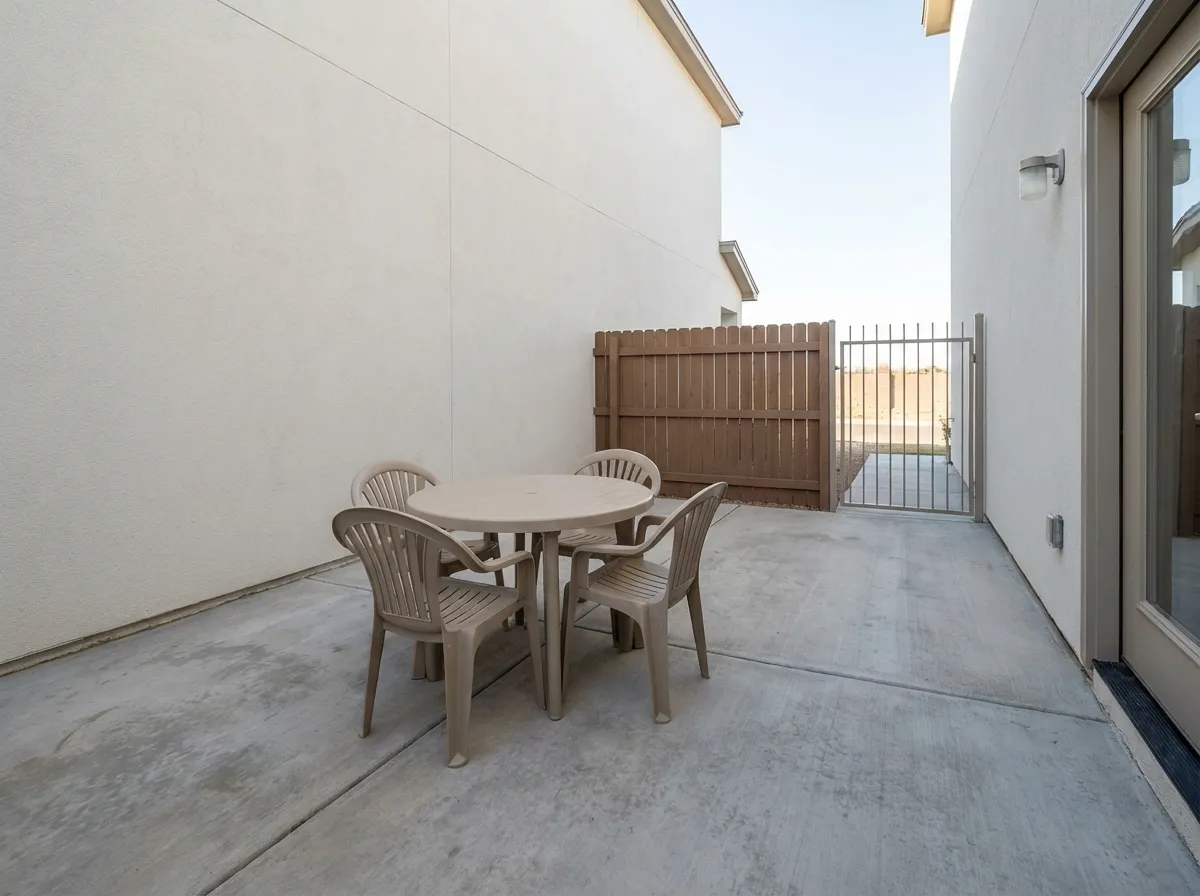 The Sad "Before": A Blank Concrete Canvas