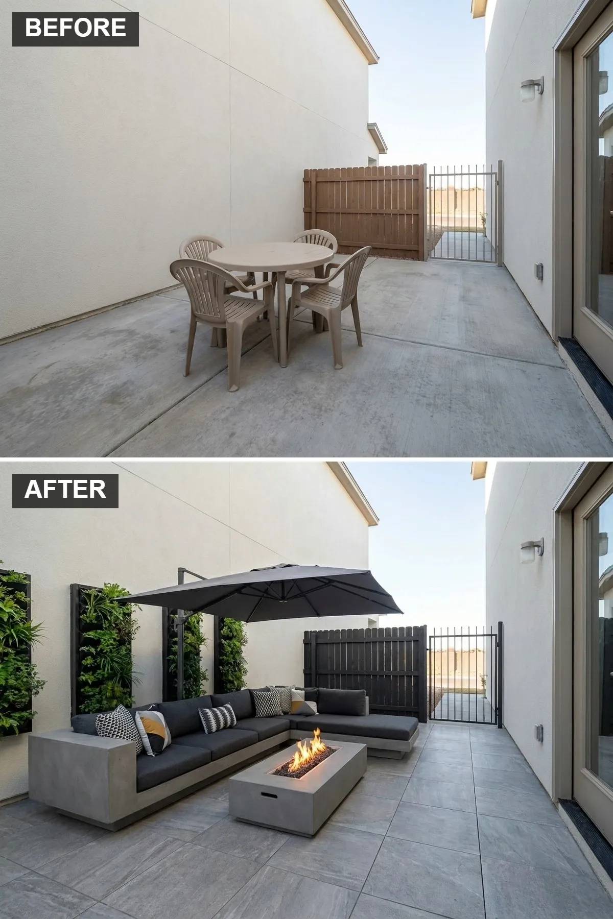 Sleek Industrial Lounge