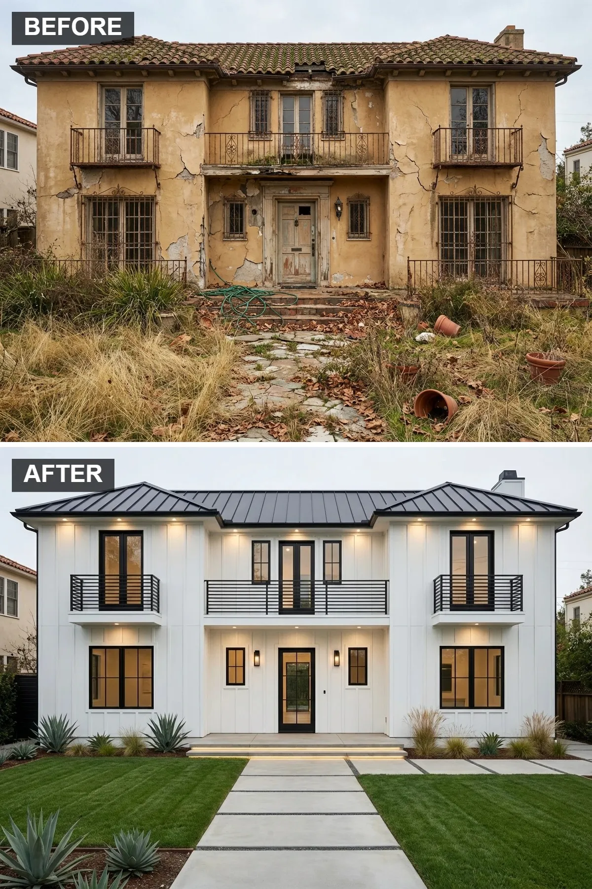 Modern Farmhouse with Standing Seam Roof
