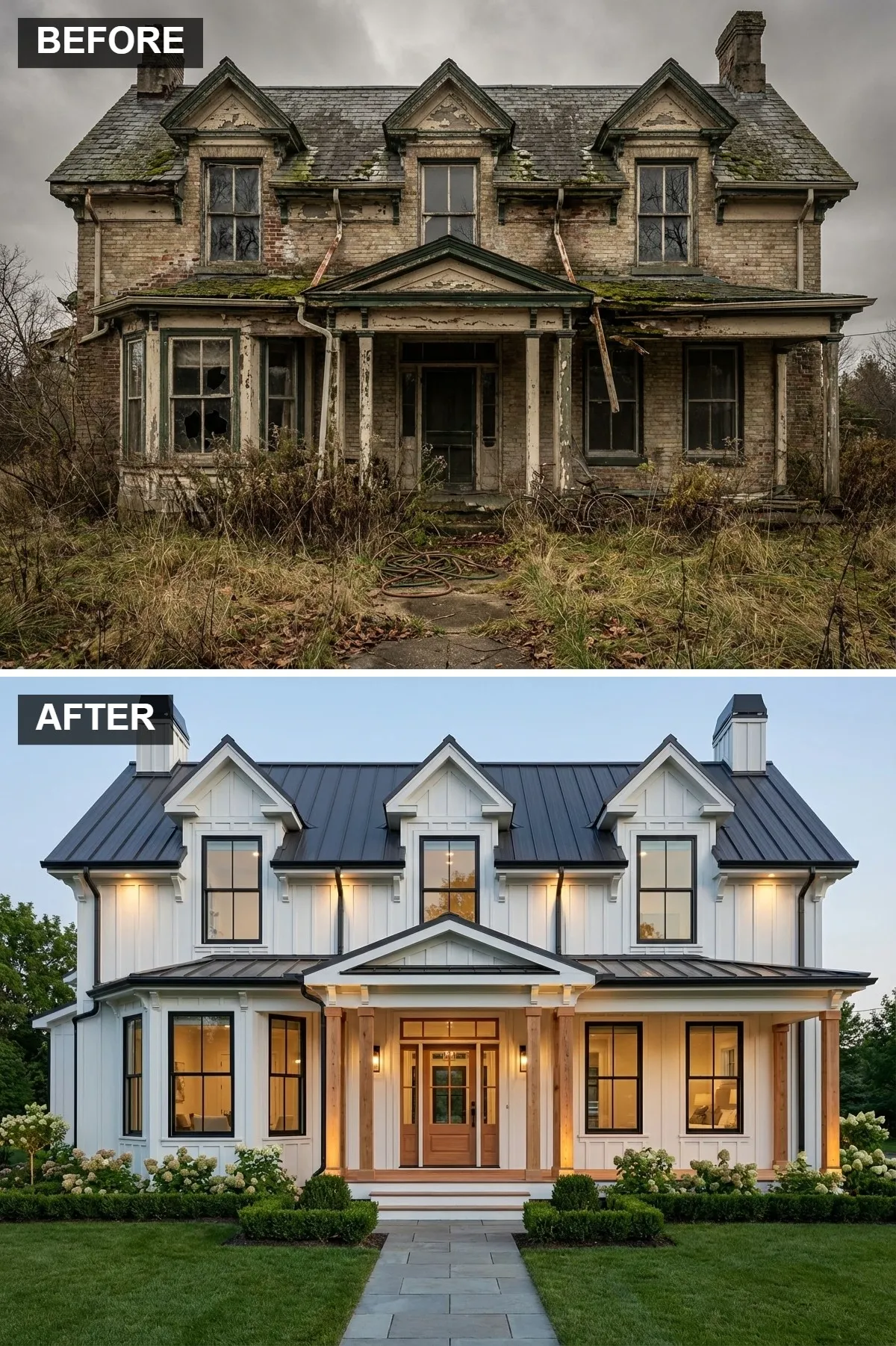 Modern Farmhouse with Board & Batten